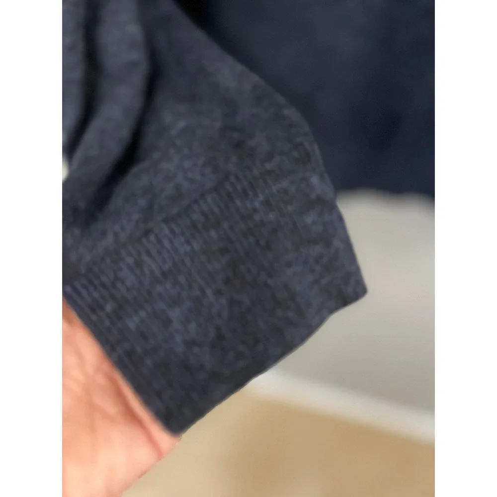 Artefact Brosnan Merino Wool 1/4 Zip Sweater Men XL Navy Nautical Preppy Minimal